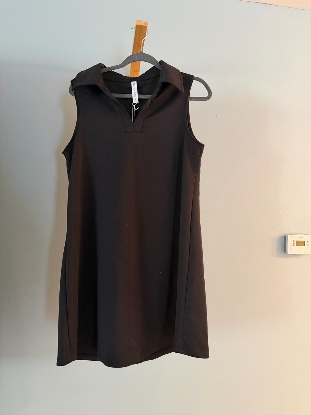 Scarlett Black Sleeveless Polo Dress